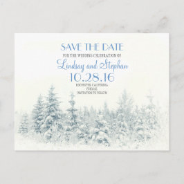 Postal De Anuncios El blanco romántico de los bosques de invierno sal