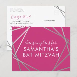 Postal De Anuncios El cambio de planes de Bat Mitzvah
