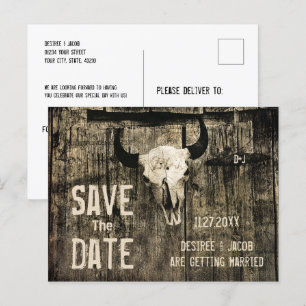 Postal De Anuncios El cráneo rústico de la vaca occidental salva la f