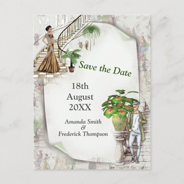 Postal De Anuncios El diseñador de moda  (Anverso)