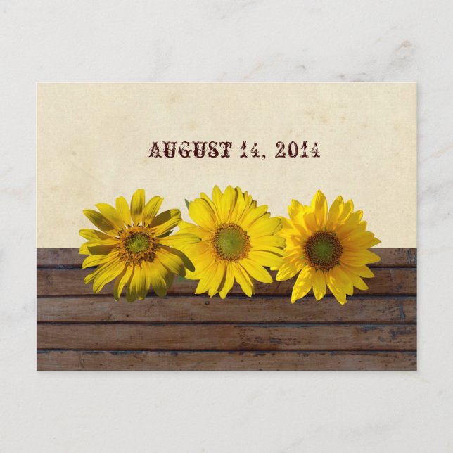 Postal De Anuncios El flor amarillo amarillo de la madera de la vinta (Anverso)