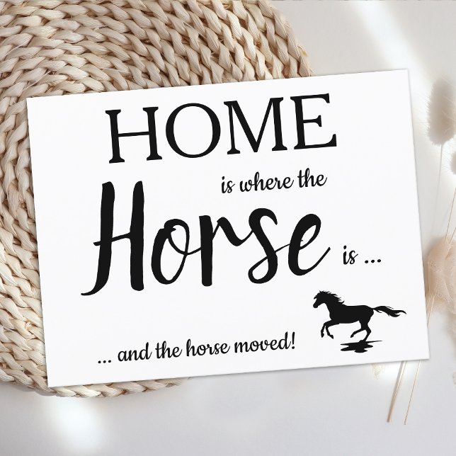 Postal De Anuncios El hogar está donde está el caballo Nueva direcció (Subido por el creador)
