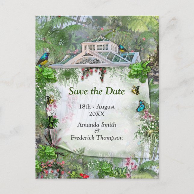 Postal De Anuncios El Invernadero Victoriano (Anverso)