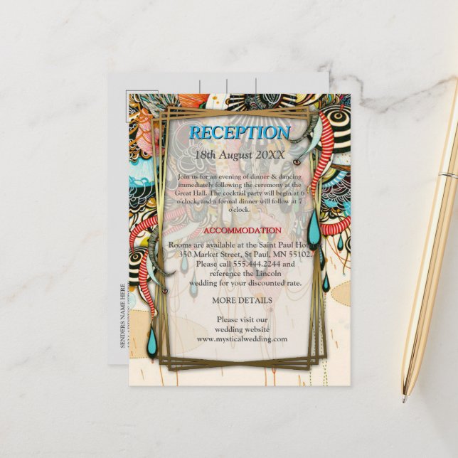 Postal De Anuncios El Lenguaje de la Luz - Arte de Garabatear (Anverso/Reverso In Situ)