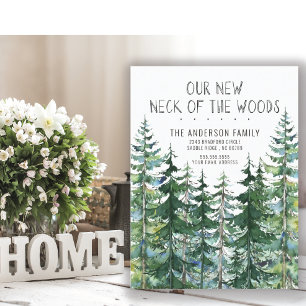 Postal De Anuncios El nuevo cuello de los bosques de pino ciego se mu