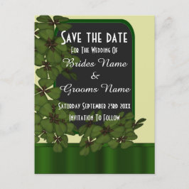 Postal De Anuncios El shamrock verde irlandés salva la fecha