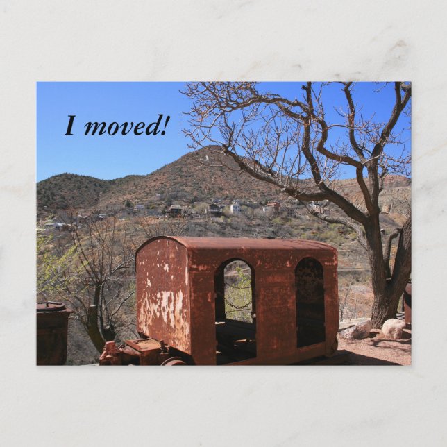 Postal De Anuncios El viejo Caboose en el salvaje oeste (Anverso)