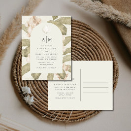 Postal De Anuncios Elegant Botanical Garden Wedding Save the Date
