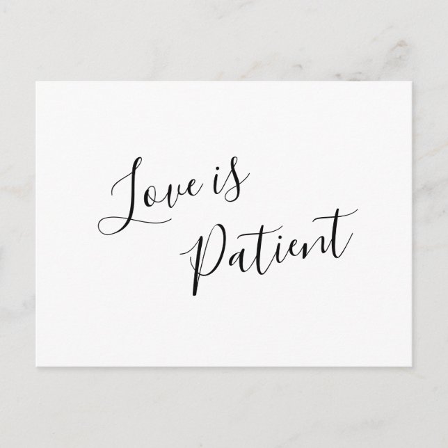 Postal De Anuncios Elegante aplazamiento de boda moderna (Anverso)