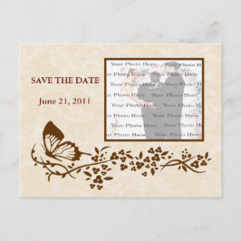 Postal De Anuncios Elegante Boda De Mariposa Salva La Postcarta De Fe