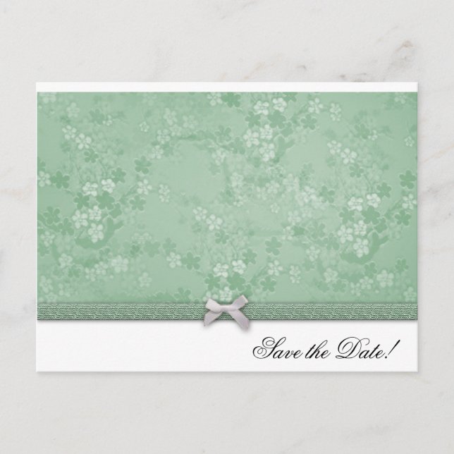 Postal De Anuncios Elegante boda floral (Anverso)