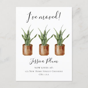 Postal De Anuncios Elegante cambio de dirección que he movido