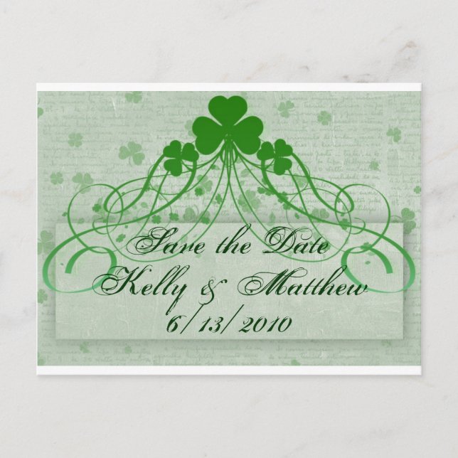 Postal De Anuncios Elegante Irlandés (Anverso)
