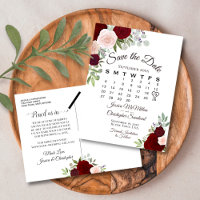 Elegante matrimonio de rosas rojas salva el calend