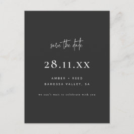 Postal De Anuncios Elegante Moderno Mínimo Negro Simple Guardar La Fe