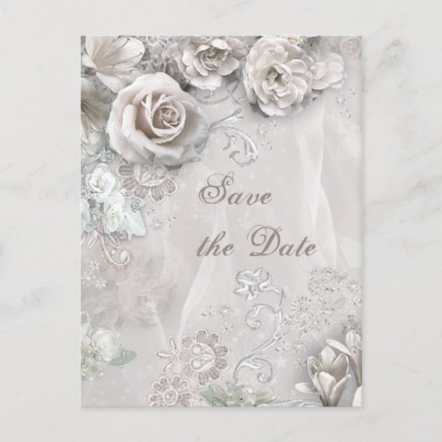 Postal De Anuncios Elegante Salva el Día (Anverso)