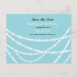 Postal De Anuncios Elegantes Luces Brillantes de Invierno Chic para S