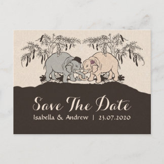 Postal De Anuncios Elephant Love salva la fecha