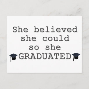 Postal De Anuncios Ella Creyó Que Podía Graduarse