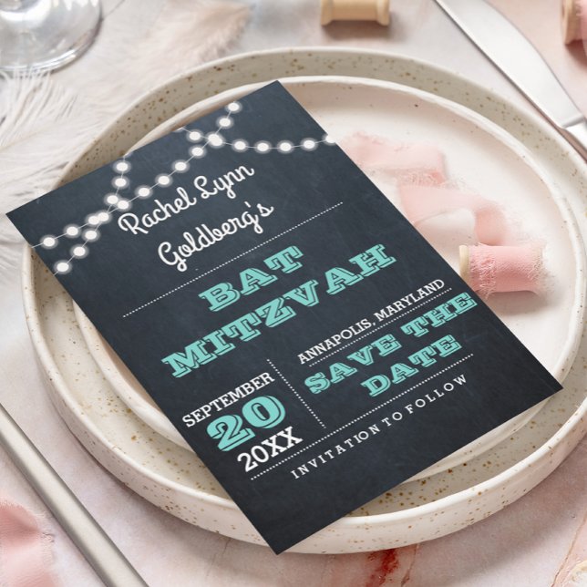 Postal De Anuncios Encendedores de Chalkboard Luces Verde azulada Bat (Subido por el creador)