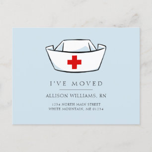 Postal De Anuncios Enfermería Cap Blue Moving