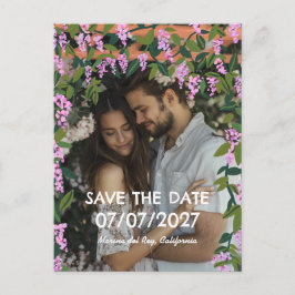 Postal De Anuncios Enredaderas de Wisteria Floral Foto Personalizada