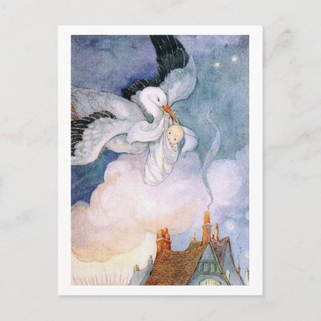 Postal De Anuncios Entrega Especial – Nuevo Bebé (Anverso)