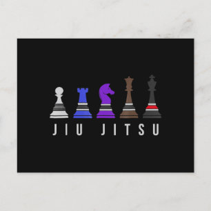 Postal De Anuncios entrenamiento de jiu jitsu   ajedrez, regalo  bjj 