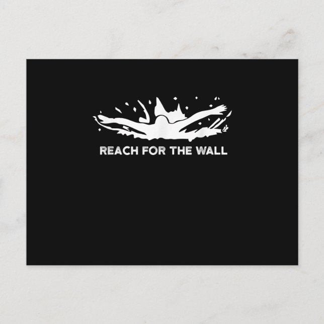 Postal De Anuncios Equipo Deportivo De Natación Gracioso De Regalos S (Anverso)