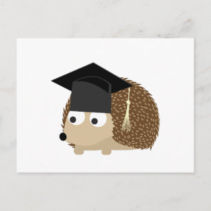 Postal De Anuncios Erizo de la graduación