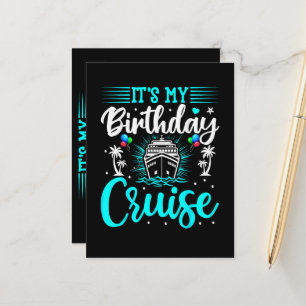 Postal De Anuncios Es mi crucero de cumpleaños - Cumpleaños de vacaci