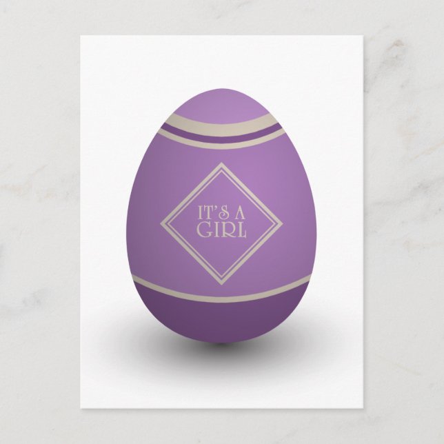 Postal De Anuncios es un huevo de cigüeña de niña (Anverso)