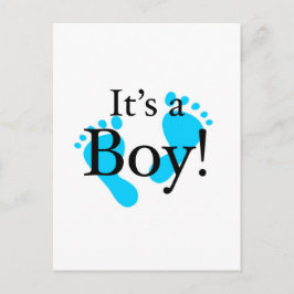 Postal De Anuncios Es un Niño - Bebé, Recién Nacido, Celebración