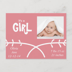 Postal De Anuncios ¡Es una NIÑA!