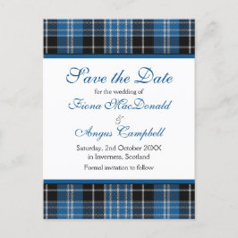 Postal De Anuncios Escocés Clarke Clark Tartan Wedding Save the Date