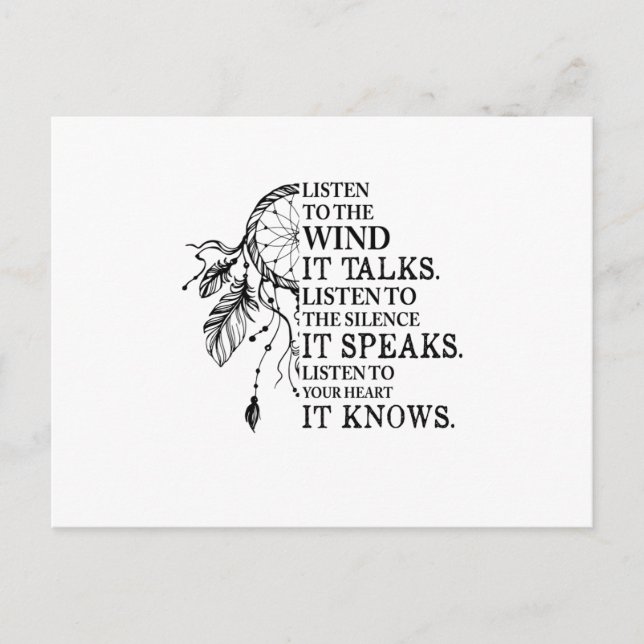 Postal De Anuncios Escuche Su Corazón Conoce A Los Estadounidenses Na (Anverso)