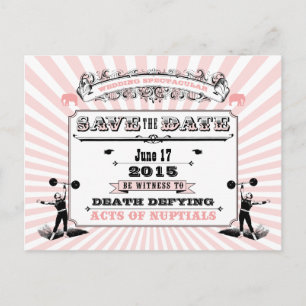 Postal De Anuncios Espectacular Boda Circus Steampunk Save The Date
