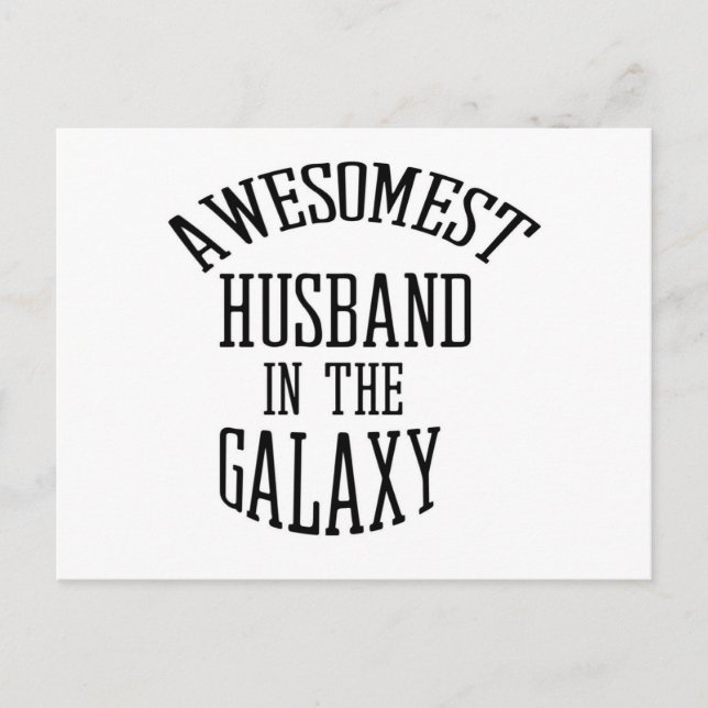 Postal De Anuncios Esposo Más Increíble De La Galaxia (Anverso)
