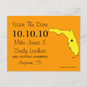 Postal De Anuncios Estado de Save the Date personalizable - FLORIDA