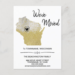 Postal De Anuncios *~* ESTADO WISCONSIN Nueva Dirección de Hogar Muda