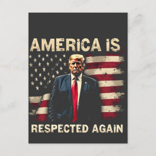 Postal De Anuncios Estados Unidos es nuevamente respetado Trump, Esta