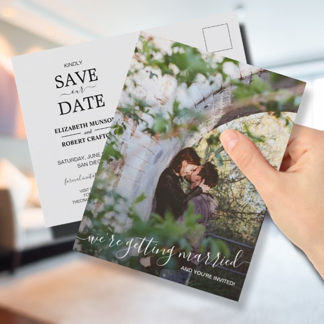 Postal De Anuncios Estamos Casándonos Foto Boda Save the Date (Subido por el creador)