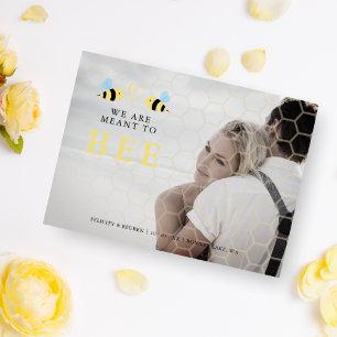 Postal De Anuncios Estamos destinados a ser Bodas de dos abejas graci
