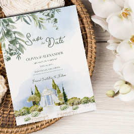 Postal De Anuncios Estate Garden Pavilion Wedding Save the Date