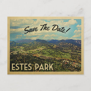Postal De Anuncios Estes Park Guarde La Fecha Colorado