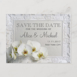 Postal De Anuncios Estilo de boda elegante Guarde la fecha
