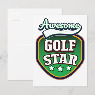 Postal De Anuncios Estrella de Golf Impresionante