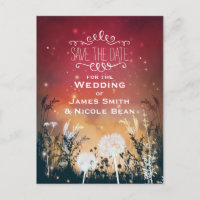 Estrellas y follaje encantados del cielo rojo salv