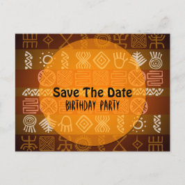 Postal De Anuncios Étnica de verano 18 cumpleaños Salven la fecha