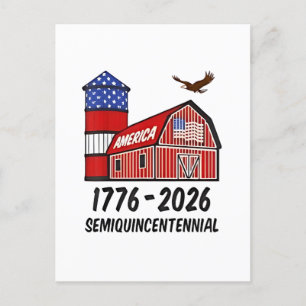Postal De Anuncios EUA Semiquincentenario 250 Aniversario 1776-2026